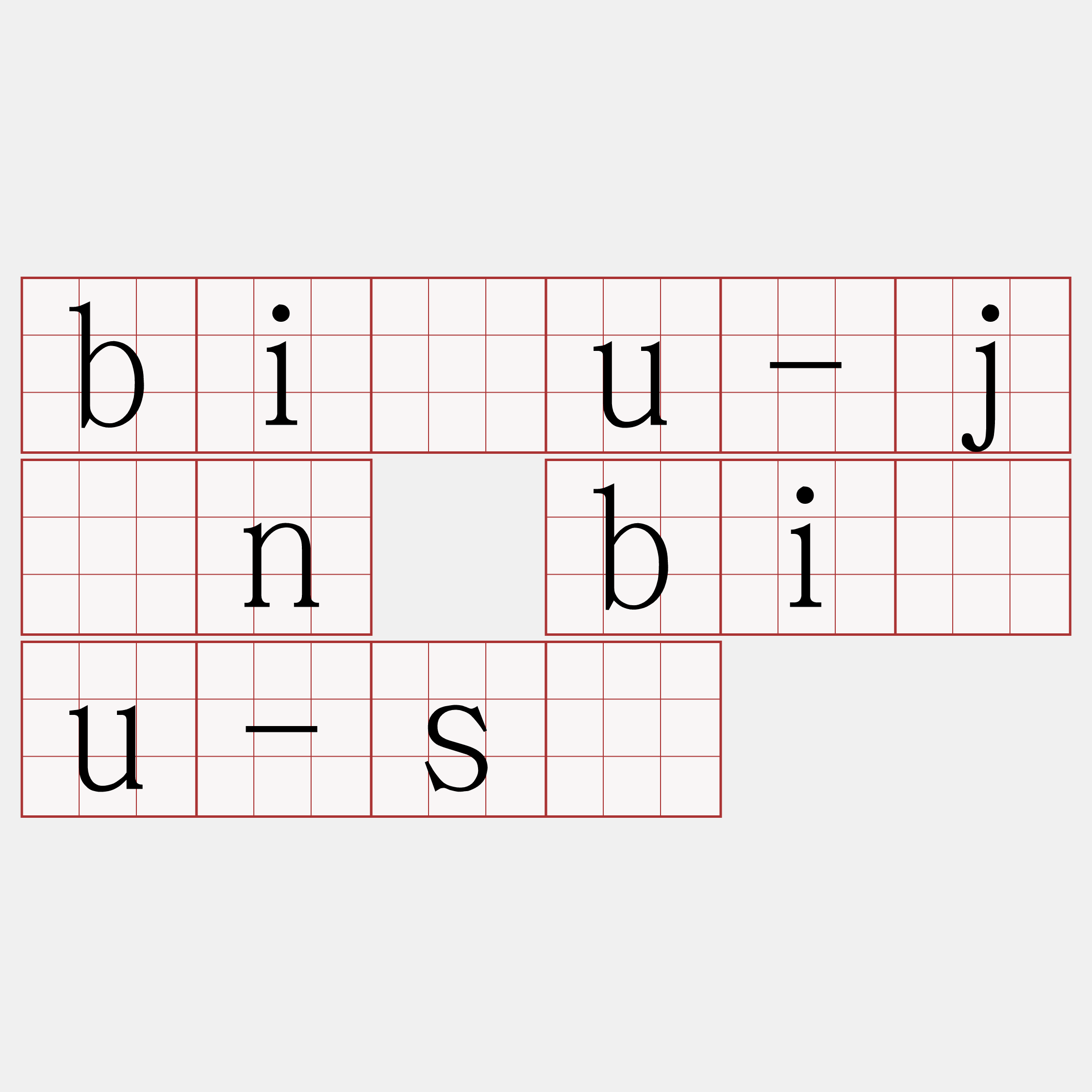 biāu-jîn biāu-sū